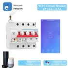 WiFi выключатель дистанционного управления eWeLink Голосовое управление с Amazon Alexa и Google Home 4P WiFi MCB 16A  125A IFTTT