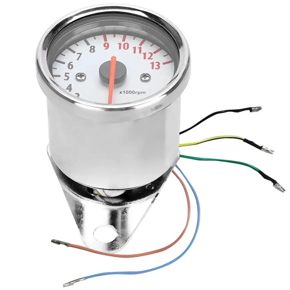 Универсальный Тахометр для мотоцикла 12 В постоянного тока со светодиодный ным
