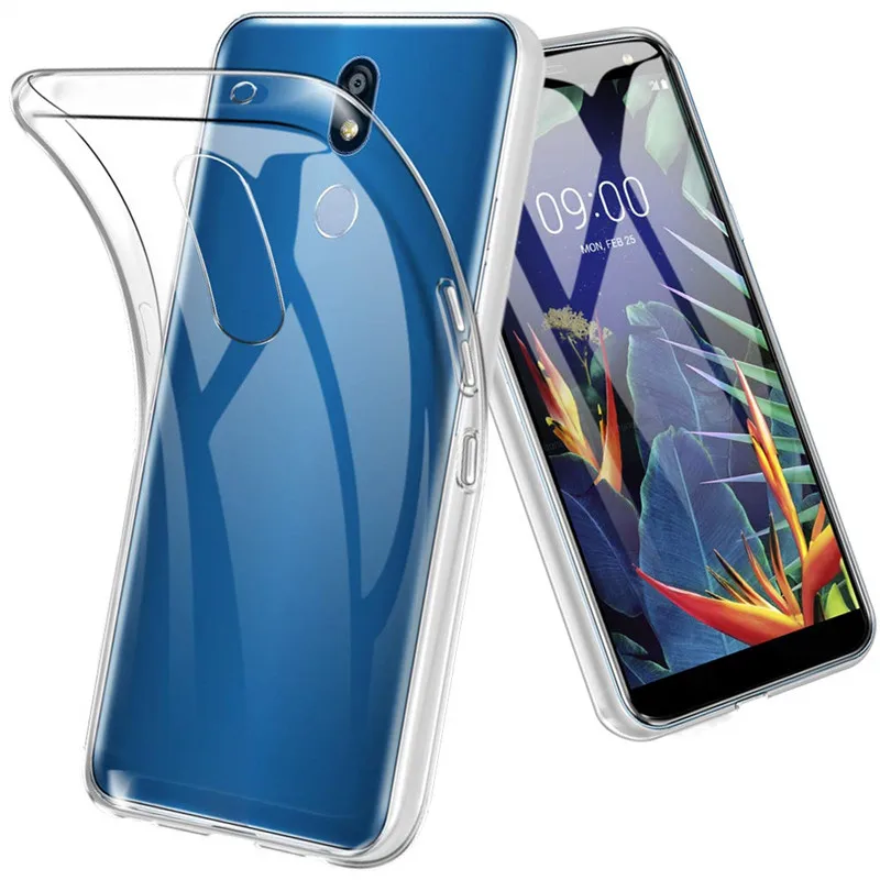 Силиконовый чехол для LG K40 K12 Plus X4 2019 Мягкий ТПУ Прозрачный задней панели телефона