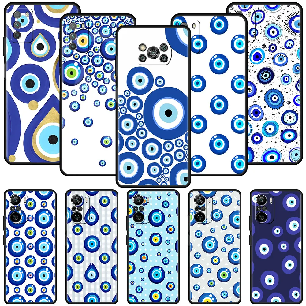 

Shockproof Cover for Xiaomi Redmi Note 9S 9 8 7 8T 10 Pro K40 9C 9A 7A 6A 8A 6 Soft Funda Eye Painting Phone Case