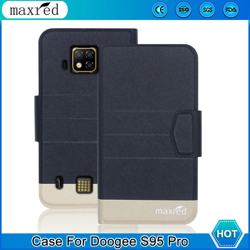 Оригинальный! Чехол Doogee S95 Pro 5 цветов высокого качества с флипом, ультратонкая роскошная кожа для защиты Doogee.