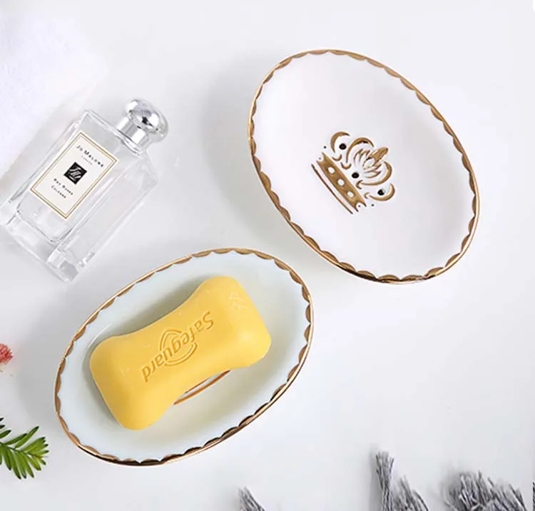 Белая овальная мыльница керамический чехол для мыла|Мыльницы| |