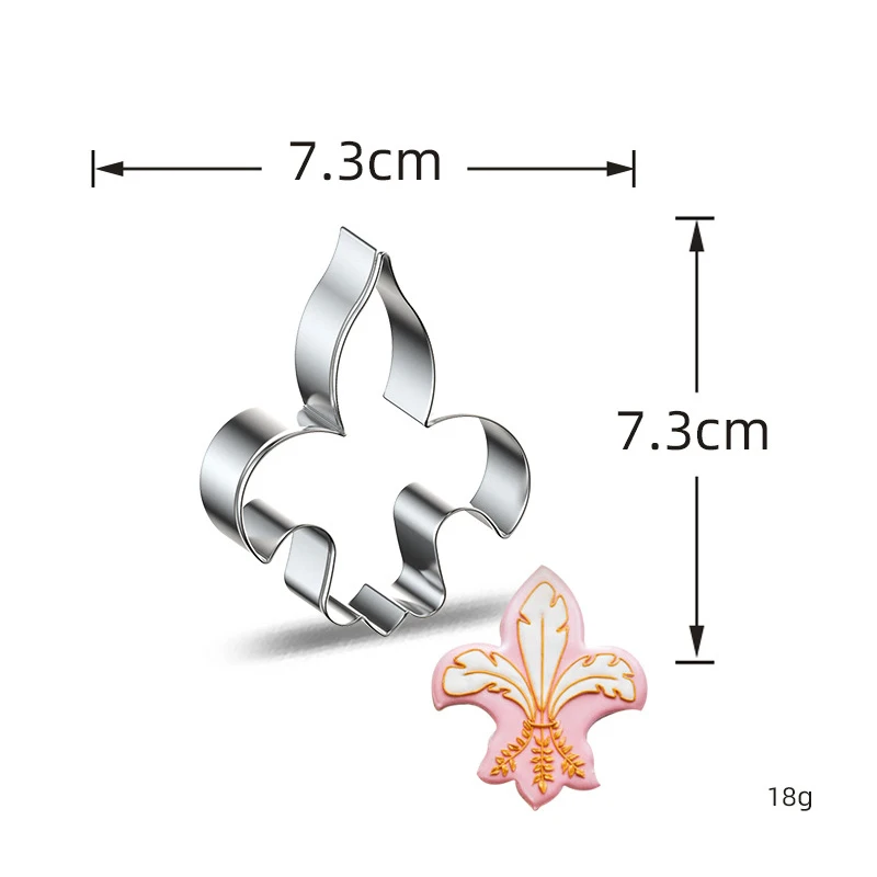 

A Iris Cookie Cutter Stainless Steel Biscuit Knife Baking Fruit Kitchen Mold Embossing Printing