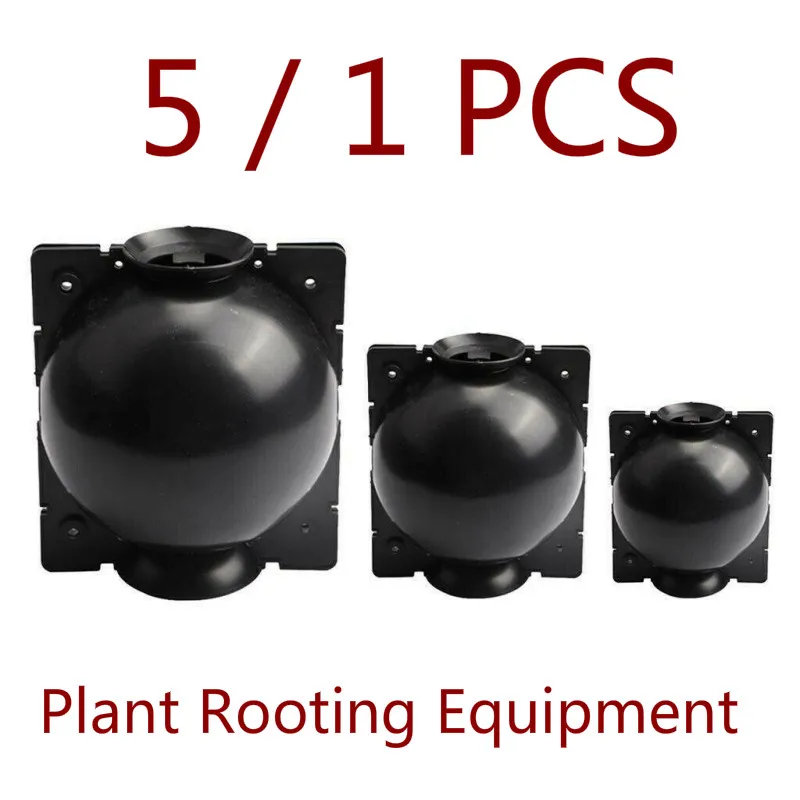 

1/5pcs Plant Rooting Ball 5/8/12cm Grafting Rooting Growing Box Breeding Case For Garden Seedling Tray And Plant Rooting Box