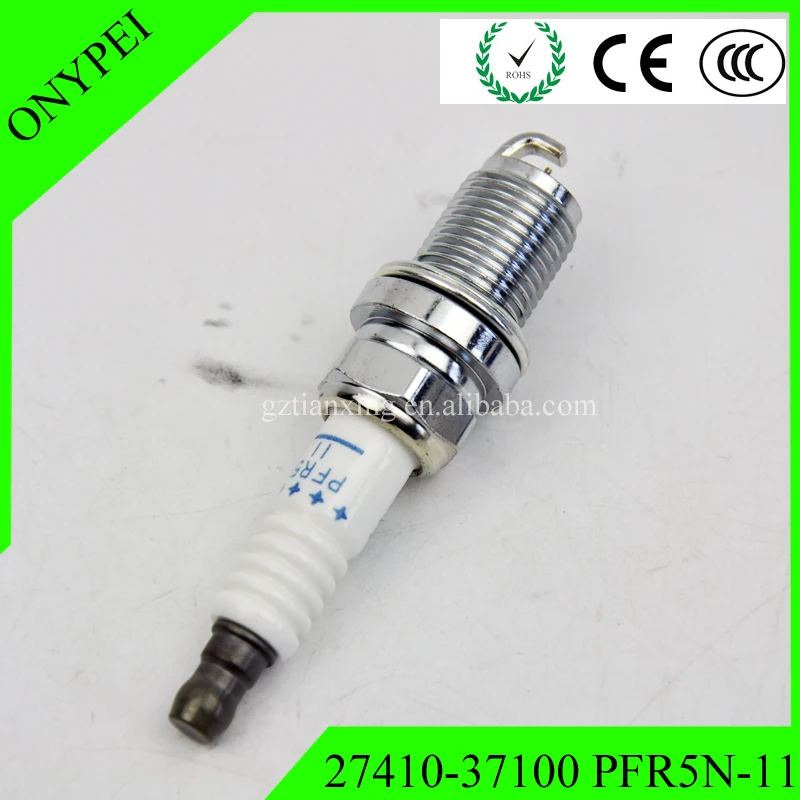 4X 27410-37100 PFR5N-11 5838 Platinum Свеча зажигания для Hyundai Santa Fe Tiburon XG350 Kia Sportage 18817-11051 PFR5N11 18817