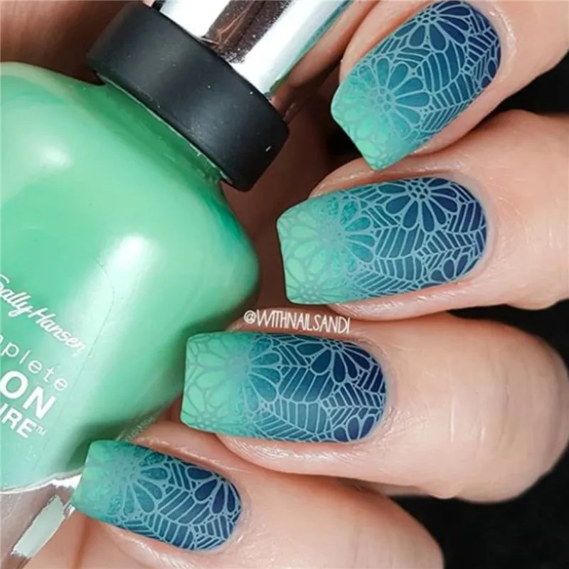 BeautyBigBang 6*6 см квадратная пластина для штамповки ногтей кружева цветок аксессуары для дизайна ногтей шаблон изображения пластины трафареты для штамповки ногтей плесень