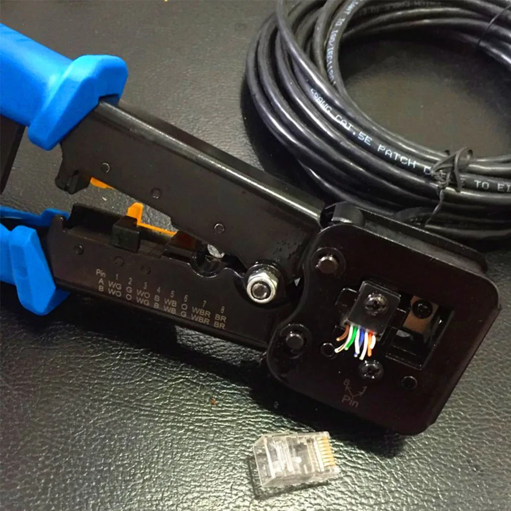 Ручной обжимной инструмент EZ Rj45 плоскогубцы Rj12 Cat5 Cat6 8p8c зажим для зачистки кабеля