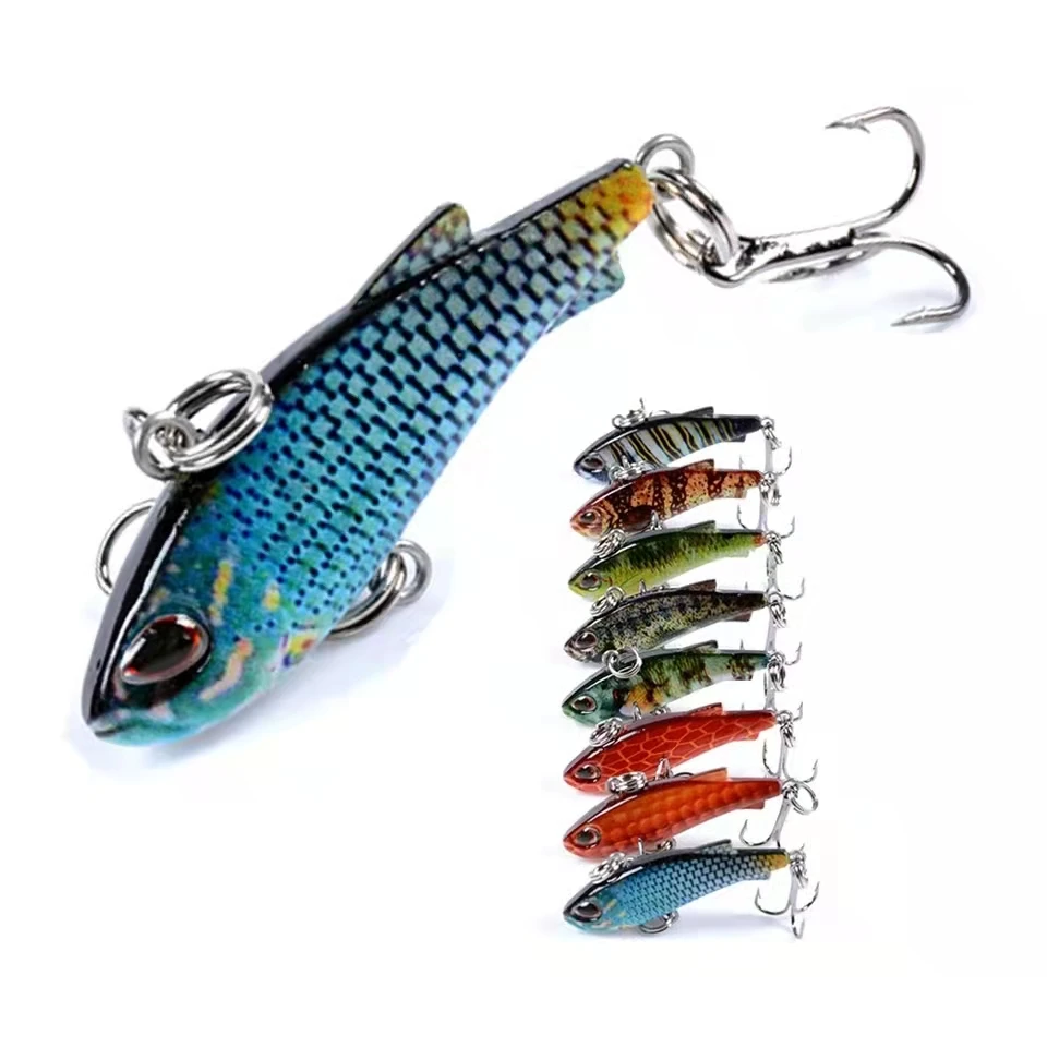 

Winter 2021 VIB Vibration Bait Spinner Spoon Fishing Lure Rotating ABS 4.2Cm 4.2G Jig Trout Winter Fishing Full Swimming Layer