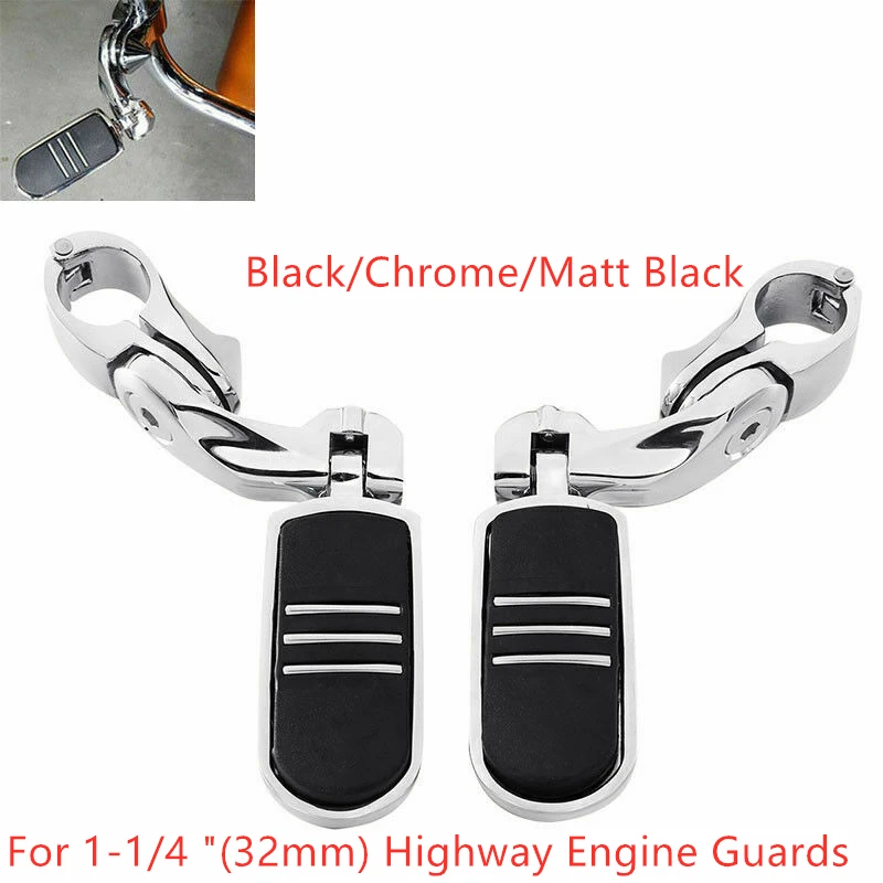Мотоцикл 1,2" 1 1/4" шоссе подножки для Harley Touring Road King Street Glide 32 мм