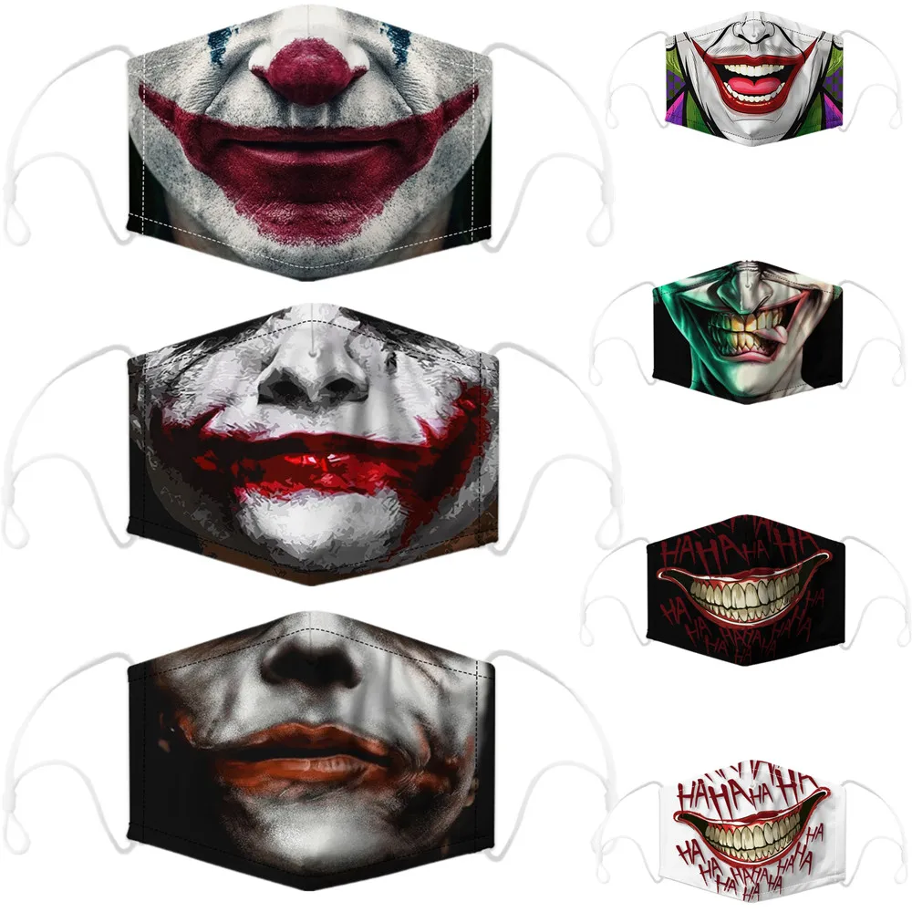 Jack Napier Eric Border Arthur Fleck Cosplay Face Mask Adult Dust Protection Masks Prop | Аксессуары для одежды
