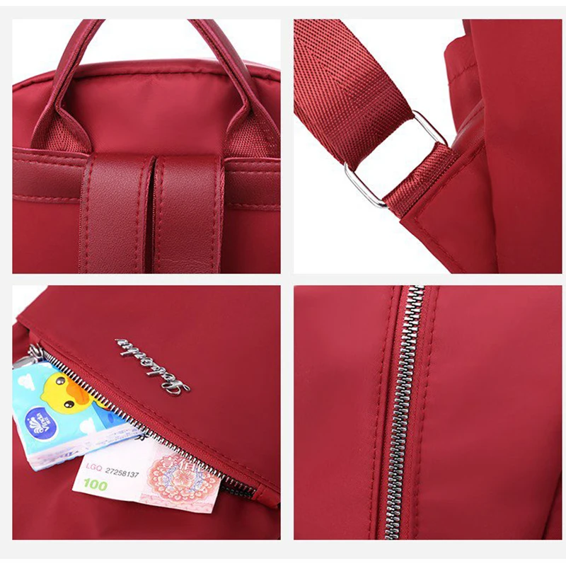 Новый Модный женский рюкзак с защитой от кражи прочный тканевый школьный Оксфорд