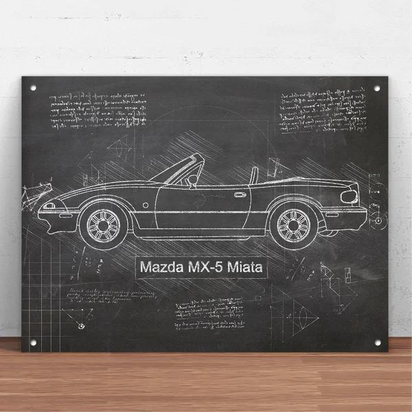 Автомобильный металлический жестяной знак Mazda MX-5 Miata (1989-98) Настенный декор модный