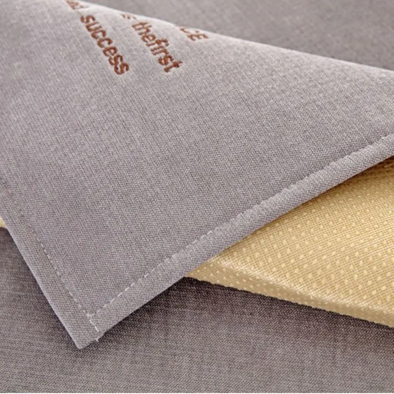 Сине серый однотонный супер водонепроницаемый чехол для дивана с вышивкой собак