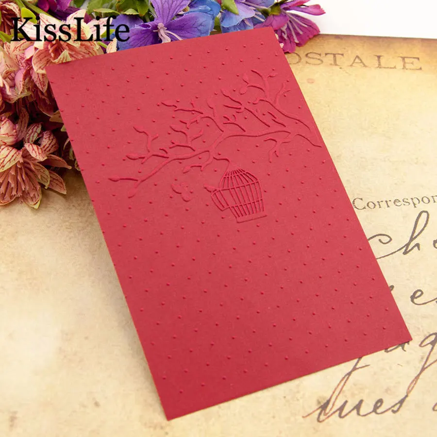2019 New Tree Branches Cute Birds Cage Circle Dots Plastic Embossing Folders for Scrapbooking Paper-card Christmas | Дом и сад