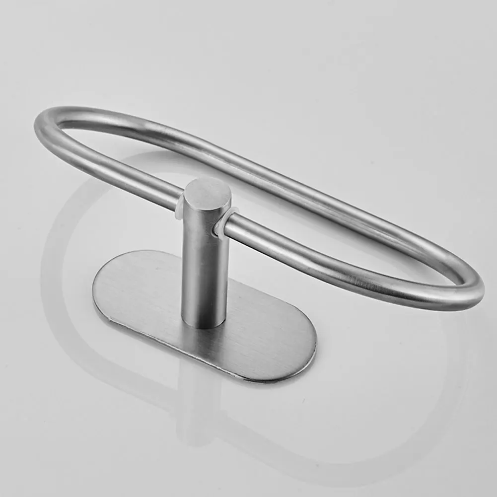 Ванная комната простой Нержавеющая сталь настенный Полотенца стеллаж для