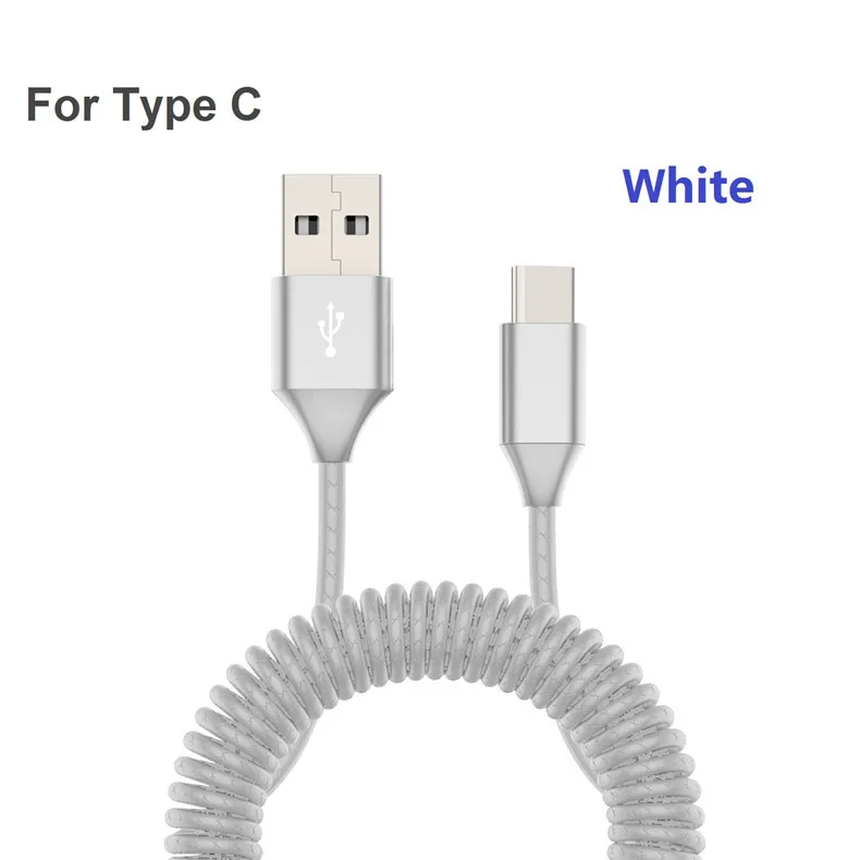 NOHON пружинный USB кабель для iPhone, samsung, Xiaomi, huawei, быстрое зарядное устройство для lightning, зарядный кабель для передачи данных, шнур зарядного устройства для Android