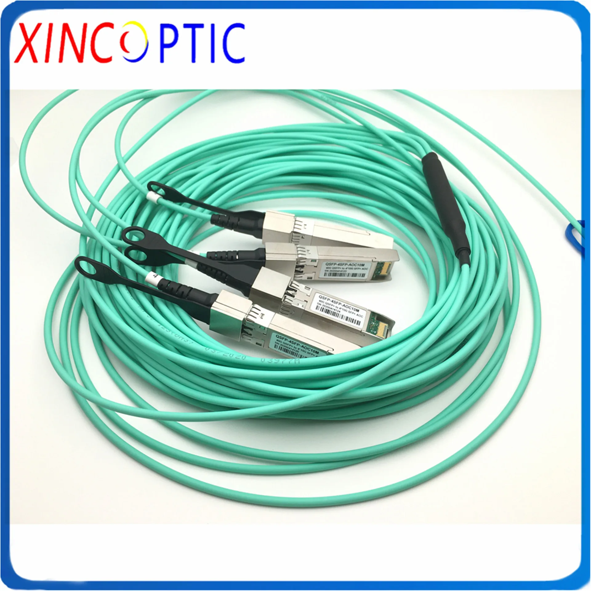 Центр обработки данных QSFP + 40G до 4xSFP 10G прорыв активный оптический кабель AOC 4*10G