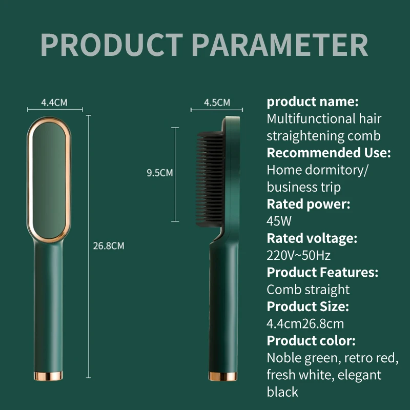 

Multifunctional Professional Hair Straightener Tourmaline Ceramic Hair Curler Brush Hair Comb Straighteners Curling Hair Iron