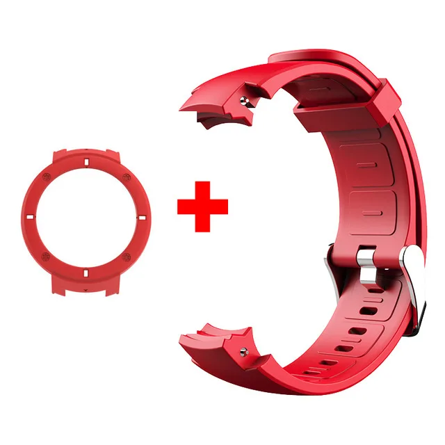 silicone red SIKAI силиконовый кожаный ремешок для часов Huami Xiaomi Amazfit Verge 3 lite часы высококачественный ремешок сменный Браслет для Huami 3 - Цвет: silicone red