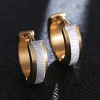 trendy punk stainless steel stud earrings for women men za brand 2019 fashion gold silver stud earring luxury jewelry bijoux