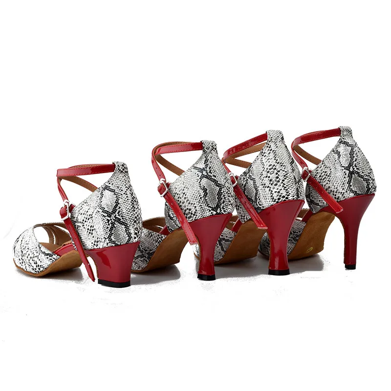Новинка женская обувь для латинских бальных танцев Танцевальная сальсы Каблук 10