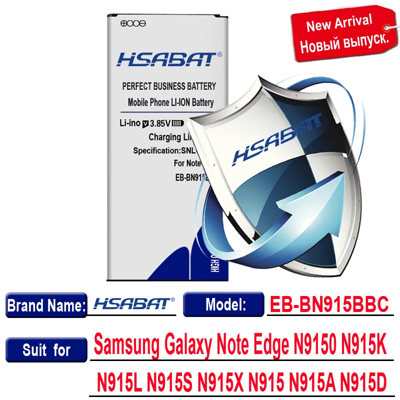 Аккумулятор HSABAT 6650 мАч для Samsung Galaxy Note Edge N915 N915A N915D N9150 N915K N915L N915S N915X|battery for samsung|battery