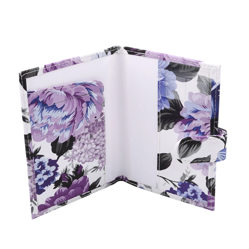 

Flower Printing Elegant Women Passport Cover Bags Travel Women Credit Card Holder Wallet Tickets Case Organizer Bag