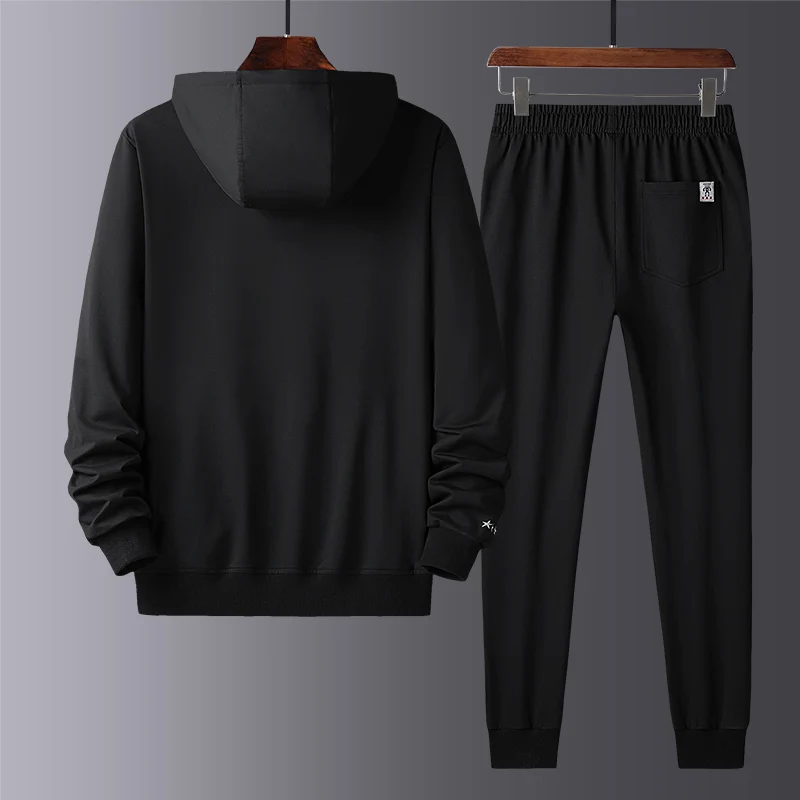 Комплект спортивной одежды для мужчин кофта и штаны в стиле пэчворк стиль хип хоп