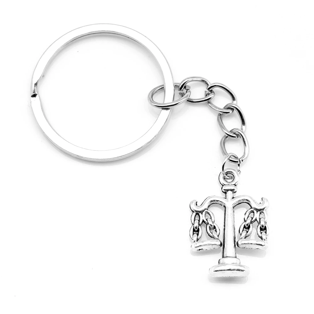 

1 Piece 15X22mm Balance Key Chains Gift