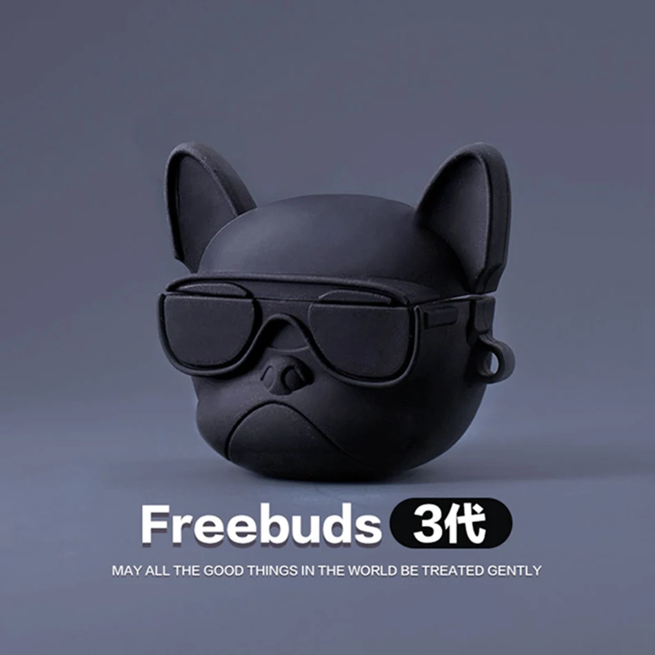1159A 3D мультяшный чехол для наушников для huawei Freebuds 3 чехол милый медведь свинья силиконовый чехол для huawei Freebuds 3 Pro чехол s с брелком - Цвет: 1159A