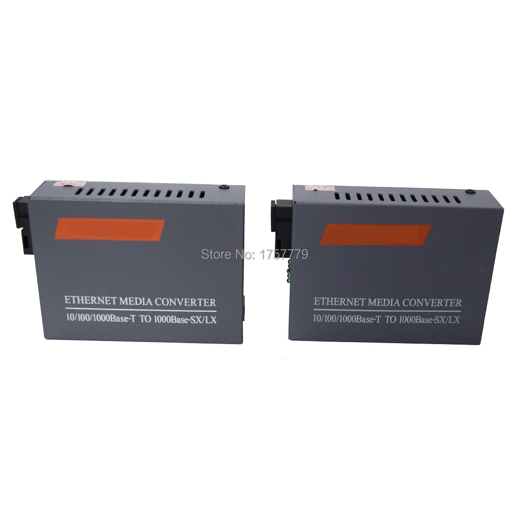 1 пара стандартный оптоволоконный медиа конвертер RJ45 1000 Мбит/с|media converter|fiber optic media