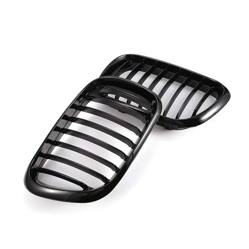 Глянцевый черный передний капот почками Центральная решетка Грили Гриль для BMW X5