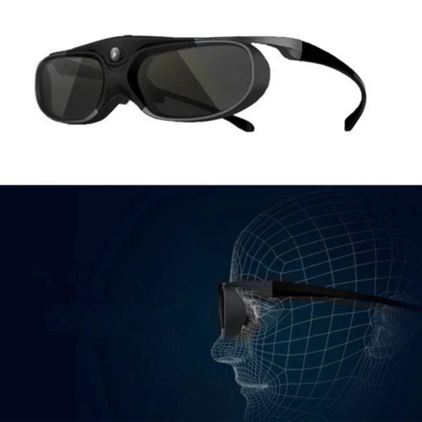 Съемный активный затвор 3D очки перезаряжаемые клип для DLP Link проектора |