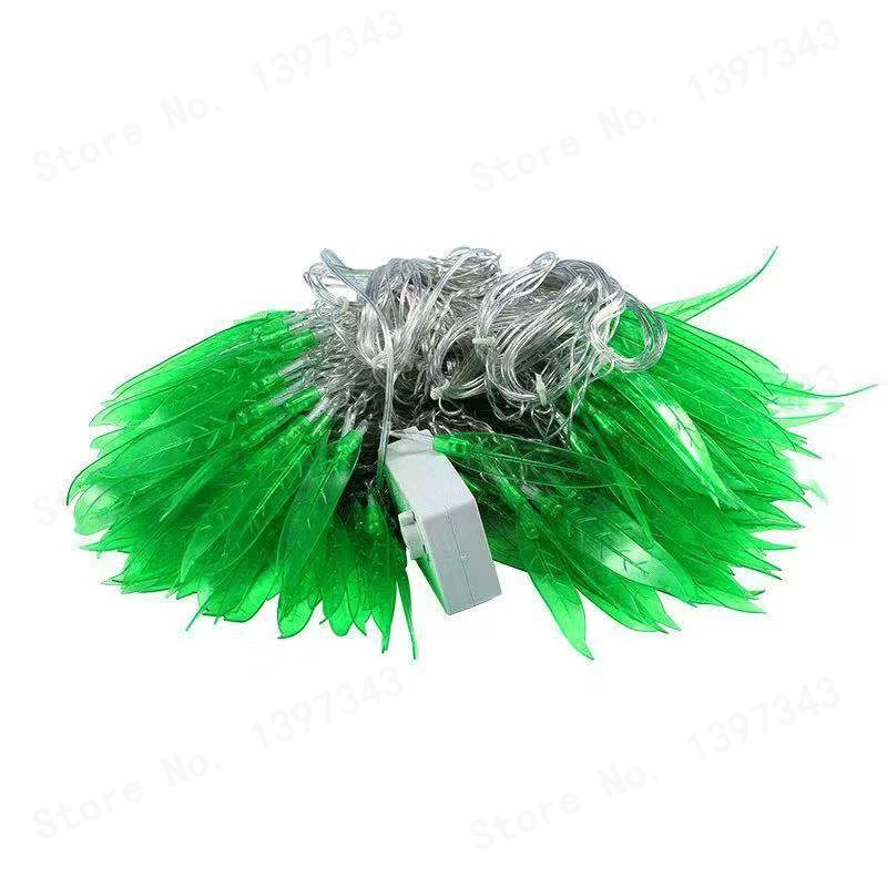 Гирлянсветильник-занавеска из зеленой ивы водонепроницаемая классветильник