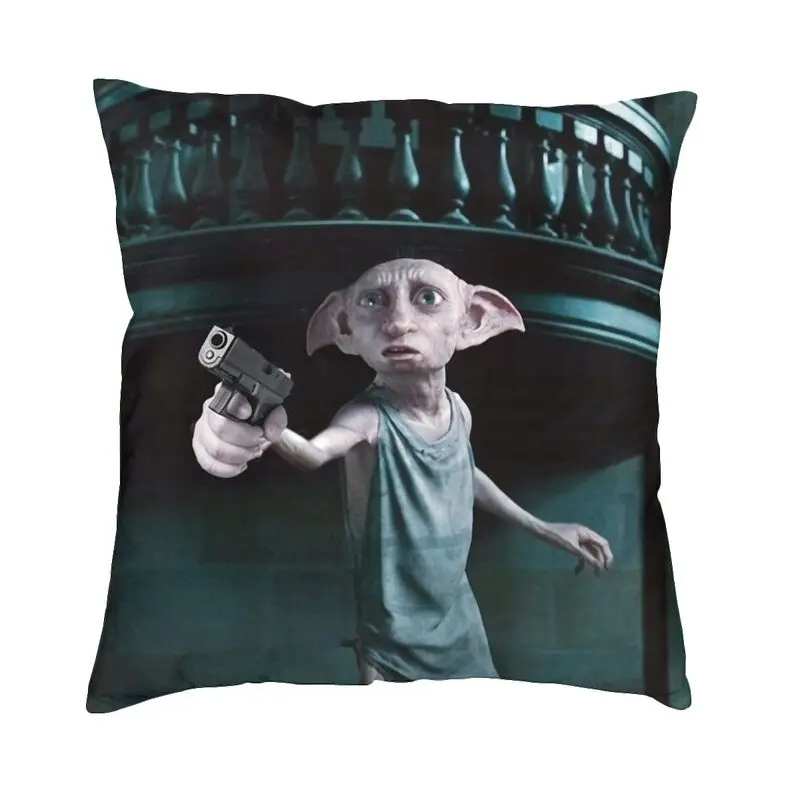 

Чехол для диванной подушки Dobby на Хэллоуин, домашний декор, Модный чехол для дивана с волшебным фильмом, квадратная подушка, чехол с двусторо...