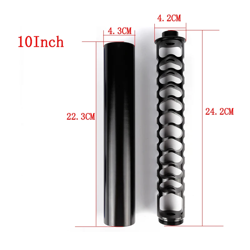10 Inch Car Fuel Filter Spiral Increase 1/2-28 5/8-24 Single Core Black Titanium Tube For NaPa 4003 WIX 24003 | Автомобили и