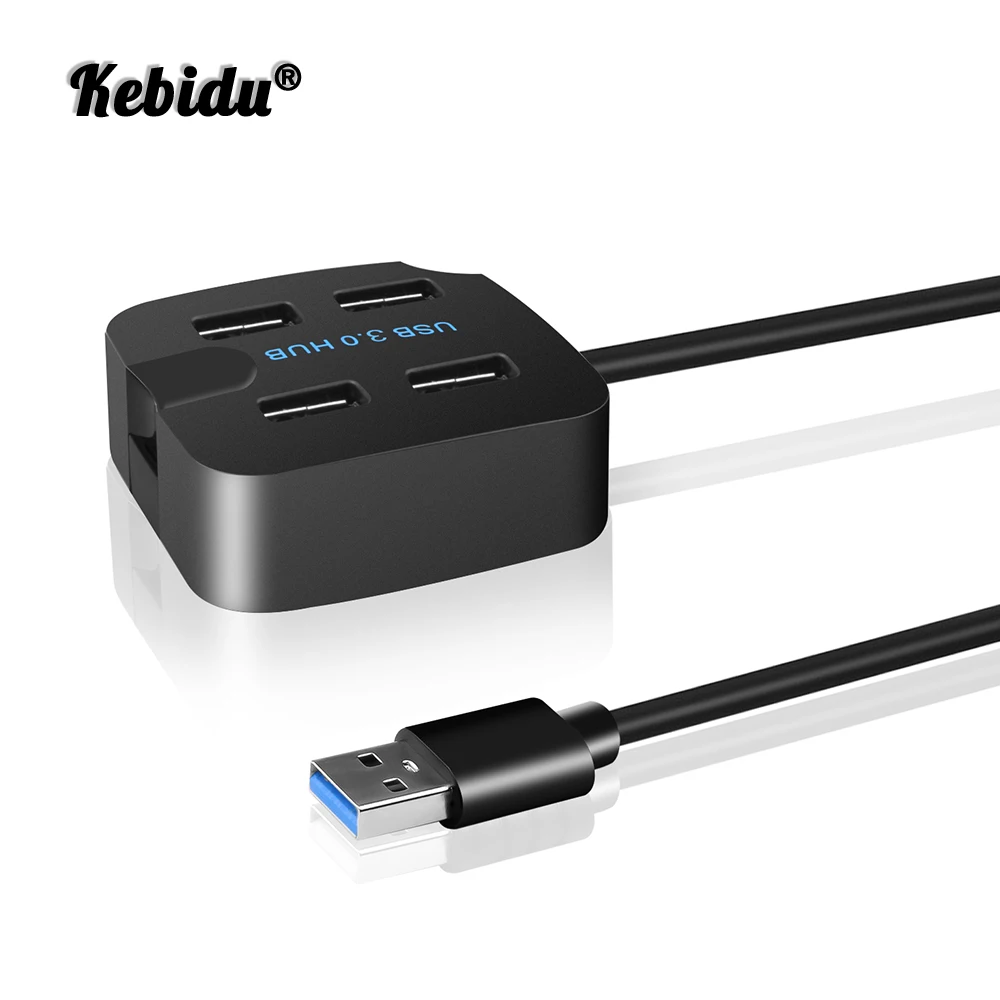 4-портовый usb-хаб Kebidu 3 0 высокоскоростной usb-разветвитель 5 Гбит/с адаптер для