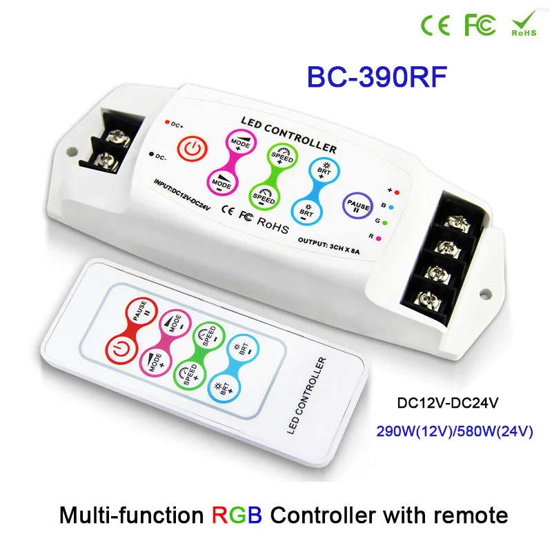 DC12-24V/DC5-24V 8A/CH * 3 многофункциональный сенсорный светодиодный пульт дистанционного