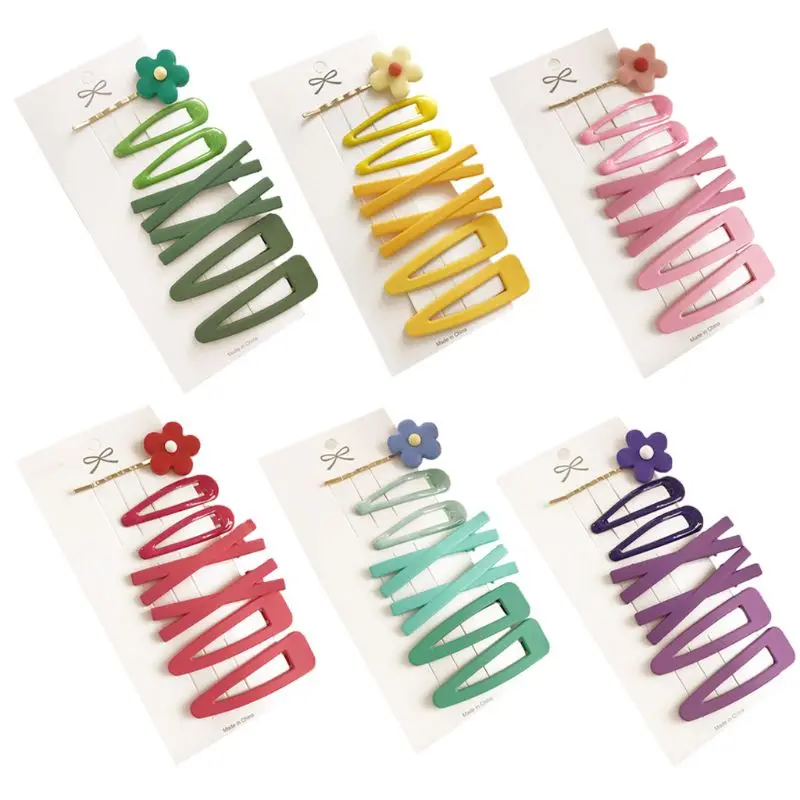 Летнее модное платье Карамельный цвет смолы цветок заколки для волос женщин и