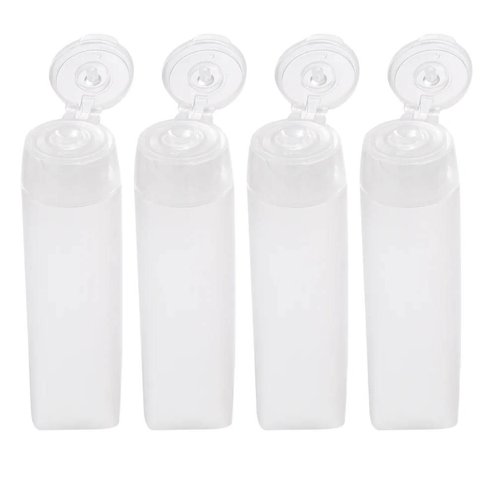 

4pcs 30ML Empty Squeezed Cosmetic Storage Container Dispenser Refillable Cosmetics Soft Tube Bottle with Cap for Travel Use