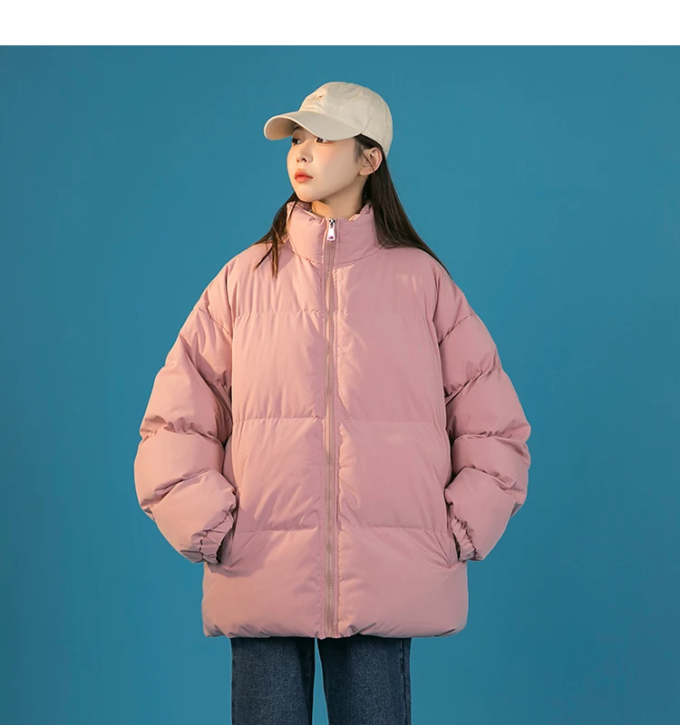 Thicken Men Winter Jackets and Coats Size M-5XL Stand Collar Oversize Parkas Korean Couple Male Cotton Padded Coat Warm Jackets