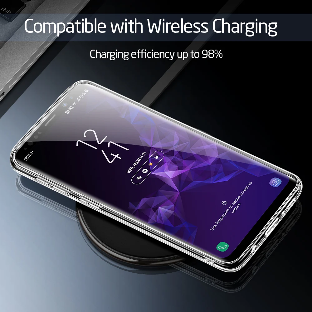 Для samsung S9 чехол, ESR для samsung S9 Plus чехол из закаленного стекла жесткий чехол+ ТПУ Рамка для samsung S9 для Galaxy S9 plus
