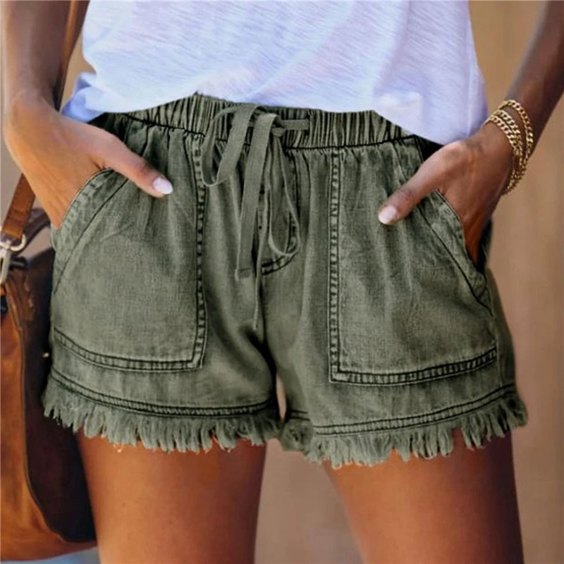 

High Waisted Shorts Jeans Plus Size Summer Women's Denim Shorts Large Size XXL For Women Short Pants Women Plus Size