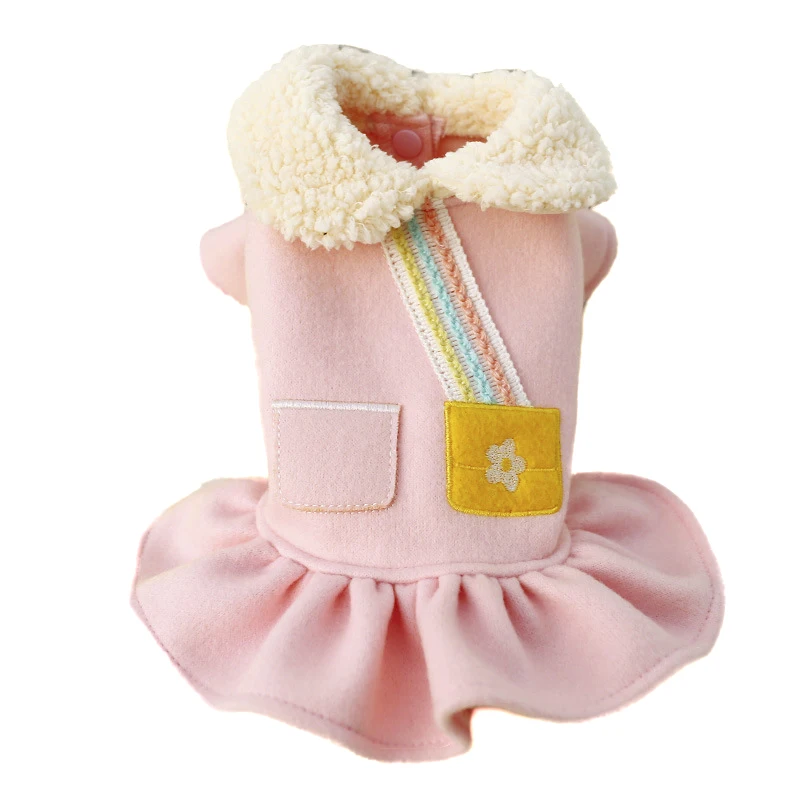 

New Princess Cat Dog Dress Winter XS Pet Costumes Lovely Warm Skirt for Dog Clothes Pet Clothing Yorkie Bichon Corgi Teddy Dress