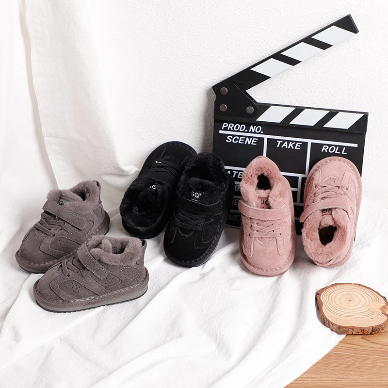 Новая детская обувь из натуральной кожи на осень и зиму 2019 спортивная для