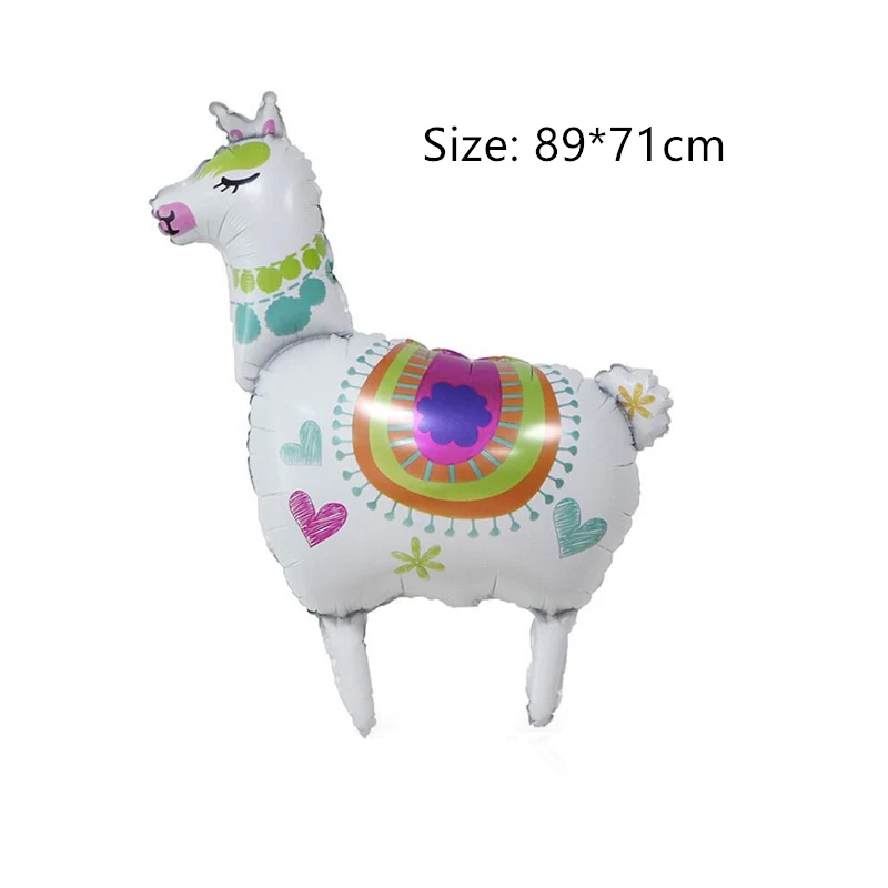 Ламы шар из алюминиевой фольги с Животные Альпака украшения на вечеринку дня