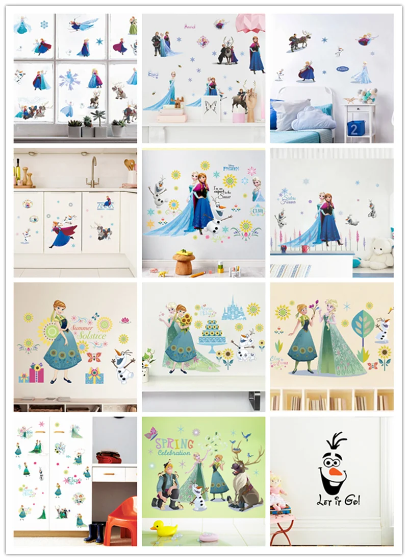 % Новый Мультфильм Эльза Анна Принцесса гостиная спальня детская комната