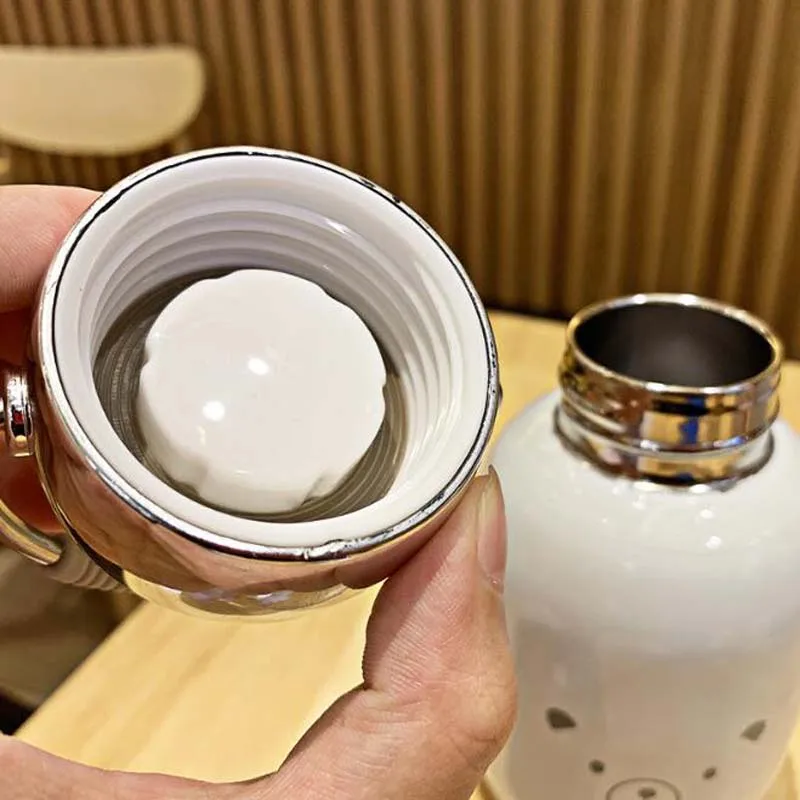 Термокружка для мальчиков и девочек 230 мл термос воды симпатичная Из Нержавеющей