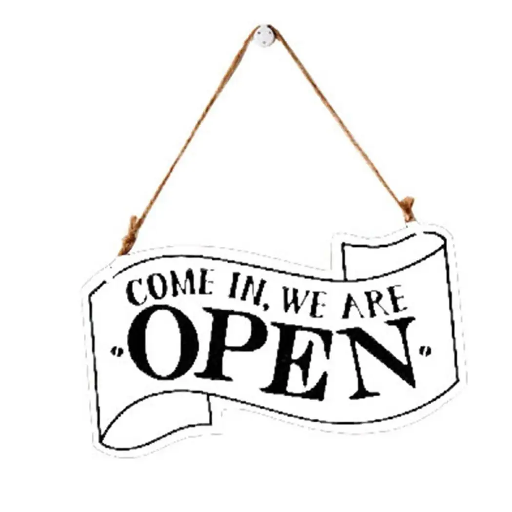 Винтажный стиль двухсторонняя деревянная подвесная доска бирка для дома