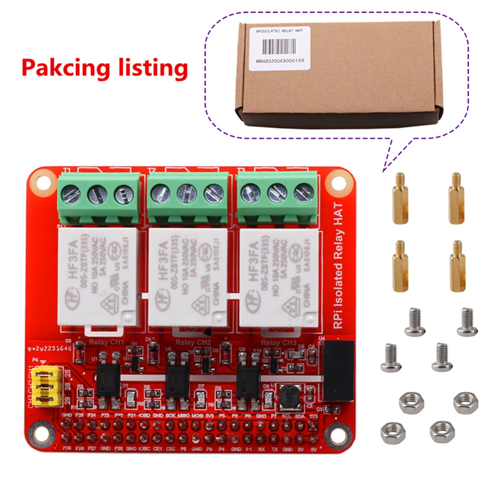 Изолированная релейная крышка RPI для серий Raspberry Pi zero 3B + и 4B | Компьютеры офис